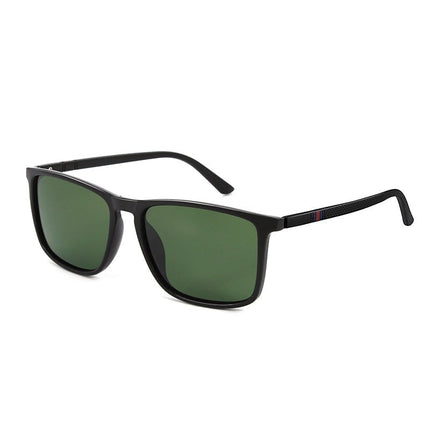 Gepolariseerde Zonnebril Unisex - Vintage Shades Klassieke Reisbril UV400 Zwart Blauw