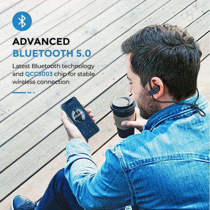 Flame 2 TWS Draadloze Oortjes met Oorhaak Bluetooth 5.0 Ear Wireless Buds Earphones Earbuds 150mAh Oortelefoon Rood