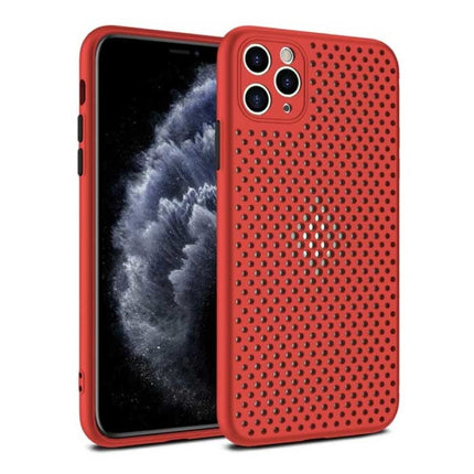iPhone XS Max - Ultra Slank Hoesje Warmteafvoer Cover Case Rood