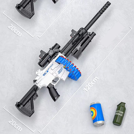 Soft Shell Bullet Geweer - M416 Model Speelgoed Pistool - Wit
