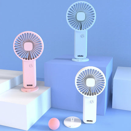 Oplaadbare Draagbare Ventilator - Handventilator op Batterij met Telefoonhouder Wit