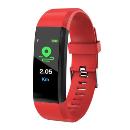 Originele ID115 Plus Smartband Fitness Sport Activity Tracker Smartwatch Smartphone Horloge iOS Android iPhone Samsung Huawei Rood