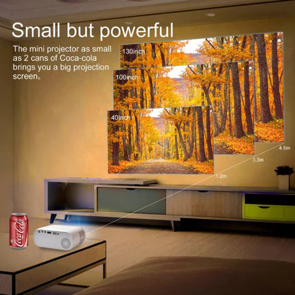 Q11 Mini Projector - 200 ANSI Lumen - 720p - Screen Mirroring Beamer Home Media Speler - Zwart