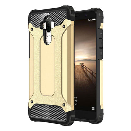 Huawei Mate 30 Pro Armor Case - Silicone TPU Hoesje Cover Cas Goud