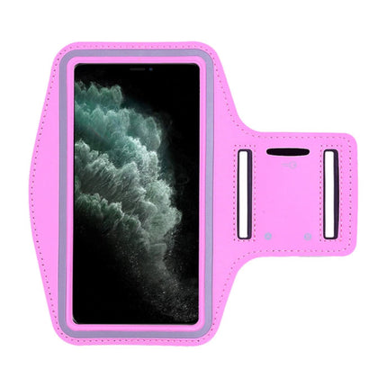 Waterdicht Hoesje voor iPhone 11 Pro Max - Sport Tasje Zakje Cover Case Armband Jogging Hard Lopen Roze