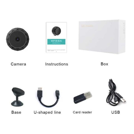 WD11 Mini Security Camera - HD Camcorder Motion Detection Night Vision Zwart