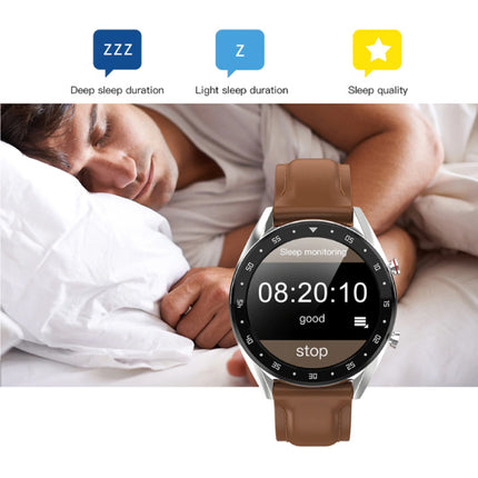 Sports Smartwatch Fitness Sport Activity Tracker Smartphone Horloge iOS Android iPhone Samsung Huawei Zwart Leer