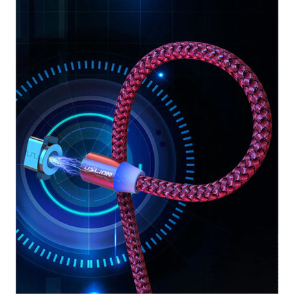 USB-C Magnetische Oplaadkabel 1 Meter Type C - Gevlochten Nylon Oplader Data Kabel Android Goud