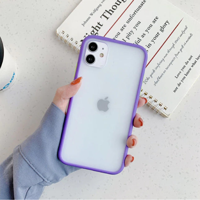 iPhone 6S Plus Bumper Hoesje Case Cover Silicone TPU Anti-Shock Paars