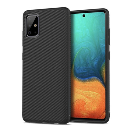 Samsung Galaxy S20 - Carbon Matte Case Cover Cas TPU Hoesje Zwart