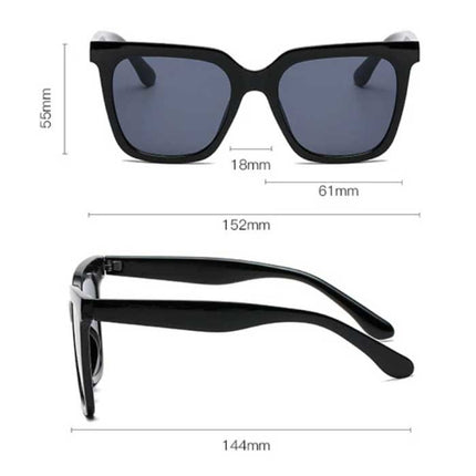 Vintage Zonnebril voor Dames - Retro Bril Eyewear UV400 Driving Shades Lichtbruin