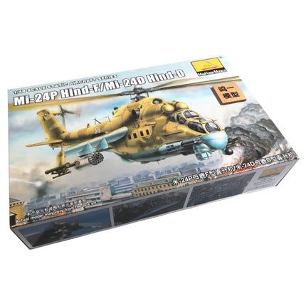1:48 Schaal Mil Mi-24P Hind Gevechtshelikopter - Bouwkit Russische Leger Helikopter Plastic Hobby Doe-het-zelf Model 80311