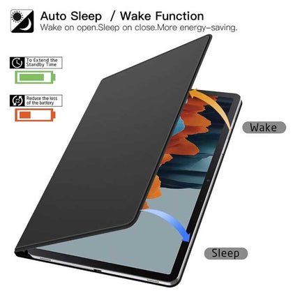 Samsung Galaxy Tab S6 Lite (10.4") Magnetische Cover Vouwbaar - Multifunctioneel Hoesje Case met Kickstand Zwart
