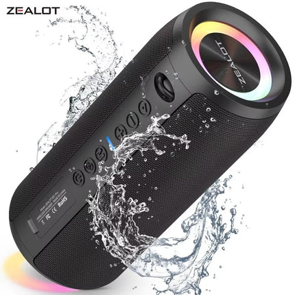 Zealot S51 Pro Draadloze Luidspreker - Bluetooth 5.2 TWS Boom Box 40W - Zwart
