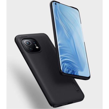 Xiaomi Mi 11 Frosted Shield Hoesje - Shockproof Case Cover Cas Zwart