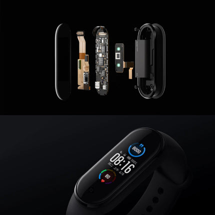 Mi Band 5 Smartband Sport Fitness Tracker Smartwatch Smartphone Activity Horloge AMOLED iOS Android Zwart