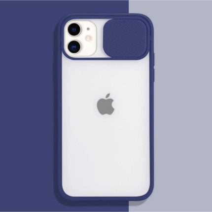 iPhone 13 Pro Max Camera Bescherming Hoesje - Zachte TPU Transparante Lens Case Cover Donkerblauw