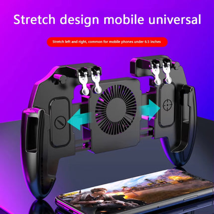M11 Mobiele Gaming Controller voor PUBG - Koelventilator - L1R1 Trigger Key & Grip Gamepad - Zwart