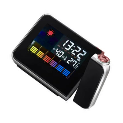 Digitale Wekker met Projectie - Alarm Klok Temperatuur Hygrometer - Zwart