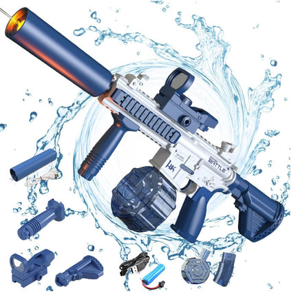 Elektrisch Waterpistool met Reservoir - M4 Model Water Speelgoed Pistool Geweer Blauw