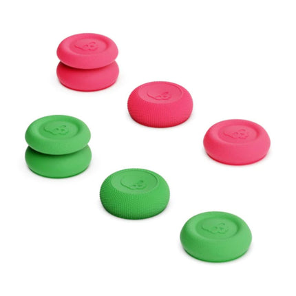 6 Thumb Grips voor PlayStation 4 en 5 - Antislip Controller Caps PS4/PS5 - Groen en Roze