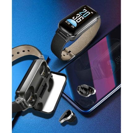 T89 Smartwatch Activity Tracker + TWS Wireless Earphones Draadloze Oortjes Fitness Sport iOS Android Zwart
