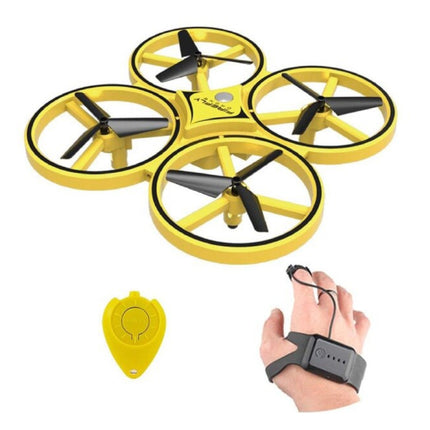 ZF04 Drone met Handbediening - Mini RC Pocket Quadcopter Speelgoed Geel