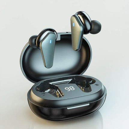 Draadloze Oortjes - TWS Oordopjes Bluetooth 5.0  Wireless Ear Buds Earphones Oortelefoon Zwart