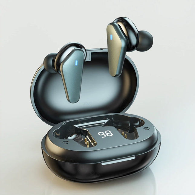 Draadloze Oortjes - TWS Oordopjes Bluetooth 5.0  Wireless Ear Buds Earphones Oortelefoon Zwart
