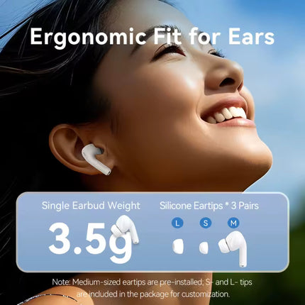 Echo Lite E11 Draadloze Oortjes - Bluetooth 5.4 - HiFi Oordopjes TWS Koptelefoon - Zwart