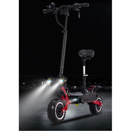 T85 Elektrische Off-Road Smart E Step Scooter met Zitje - 5600W - 32Ah Batterij - 10 inch Wielen