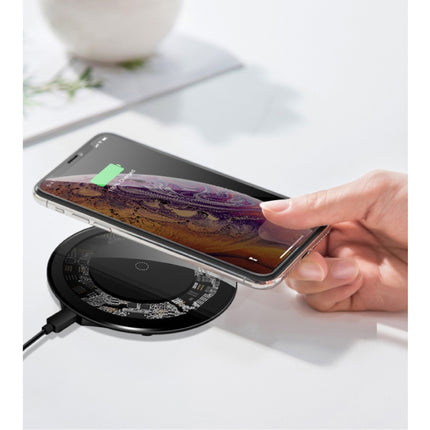 15W Qi Universele Draadloze Oplader Wireless Charging Pad Zwart