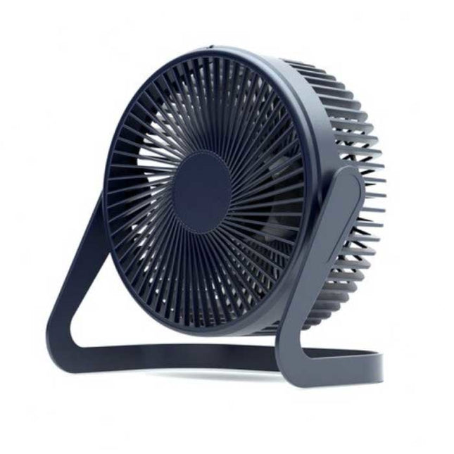 Draagbare Bureau Ventilator - 360° Roterende Handventilator Donkerblauw