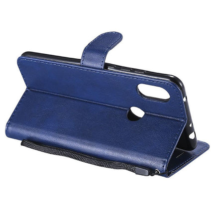 Xiaomi Redmi 5 Leren Flip Case Portefeuille - PU Leer Wallet Cover Cas Hoesje Blauw