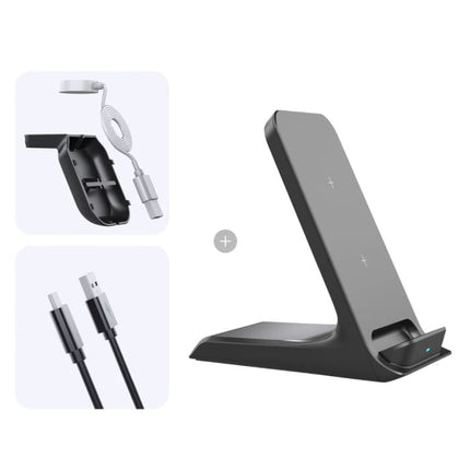 3 in 1 Oplaadstation - Compatibel met Apple iPhone / iWatch / AirPods -  Charging Dock 15W Wireless Pad Zwart
