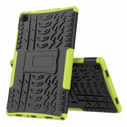 Samsung Galaxy Tab A7 (10.4") Shockproof Cover met Kickstand - Multifunctioneel Hoesje Case Groen