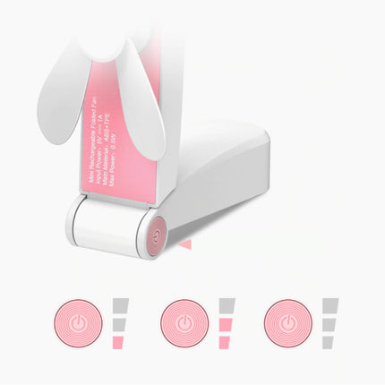 C28 Oplaadbare Draagbare Ventilator - Handventilator Op Batterij Roze