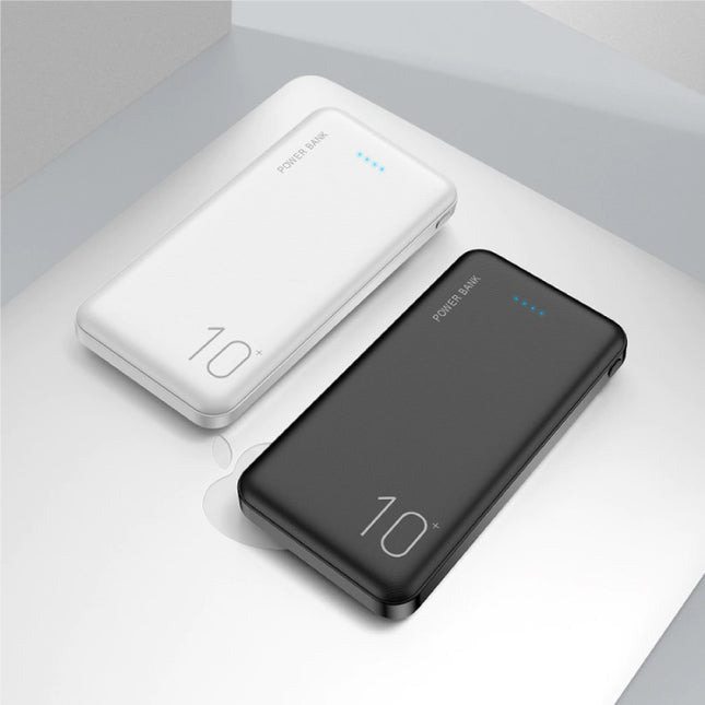 Externe 10.000mAh Powerbank Noodaccu Batterij Oplader Charger Wit