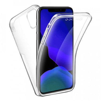 iPhone 12 Pro Full Body 360° Transparant TPU Silicone Hoesje + PET Screenprotector