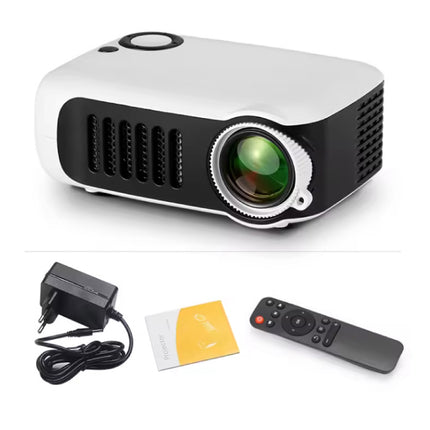 A2000 Mini Projector - 1000 Lumen - Screen Mirroring Beamer Home Media Speler - Wit