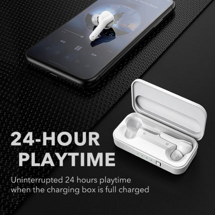 X3 TWS Draadloze Smart Touch Control Oortjes Bluetooth 5.0 Ear Wireless Buds Earphones Earbuds 430mAh Oortelefoon Zwart