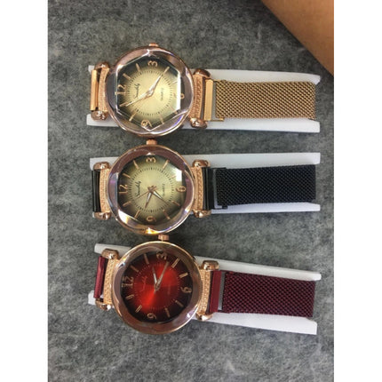 Pearl Luxe Horloge Dames - Anoloog Kwarts Uurwerk voor Vrouwen Zwart