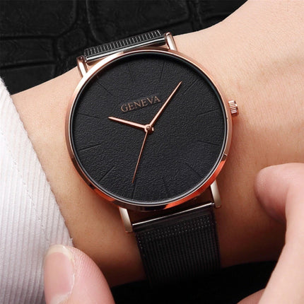 Luxe Dames Horloge - Anoloog Uurwerk Mesh Bandje voor Vrouwen
