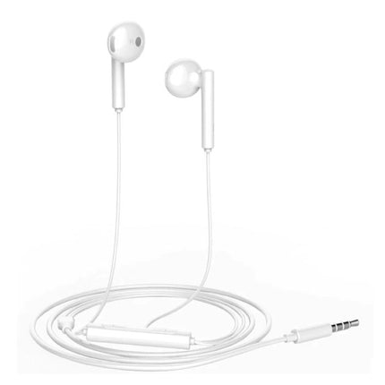 Honor AM115 Oortjes met Microfoon en Controls - 3.5mm AUX Oordopjes Wired Earphones Oortelefoon Wit