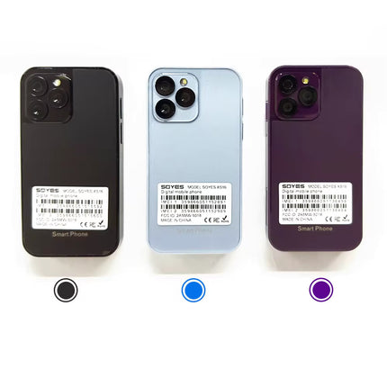 XS16 Mini Smartphone - 2 GB RAM - 16 GB Opslag - 5 MP Camera - 2000mAh Batterij - Blauw