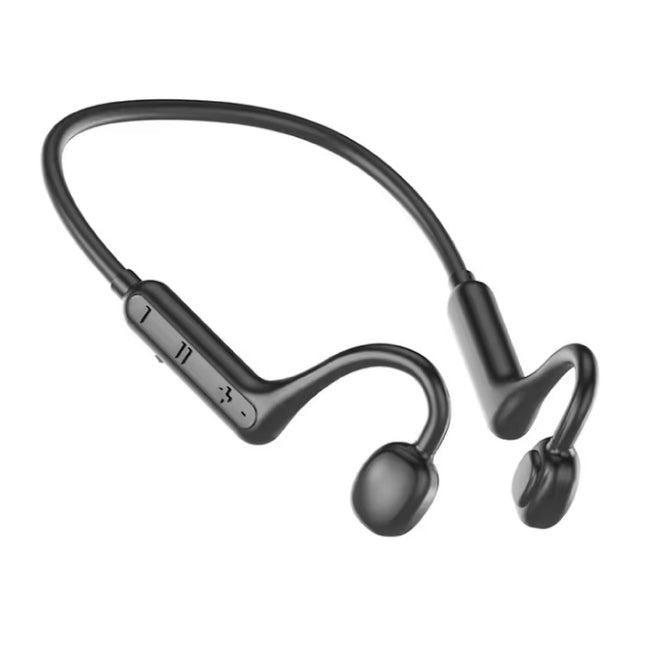 KS15 Draadloze Oortjes met Nekband - Beengeleiding Oordopjes TWS Bluetooth 5.3 Oortelefoon - Zwart
