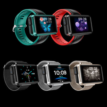 T91 Smartwatch Breed Display met Draadloze Oortjes - 1.4 Inch Scherm - Smartband Fitness Tracker Sport Activity Horloge iOS Android Metaal Zilver