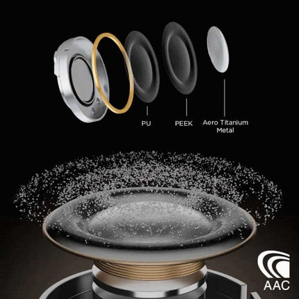PistonBuds Pro Draadloze Oortjes - ANC Ruisonderdrukking Touch Control Oordopjes TWS Bluetooth 5.2 Earphones Earbuds Oortelefoon Wit