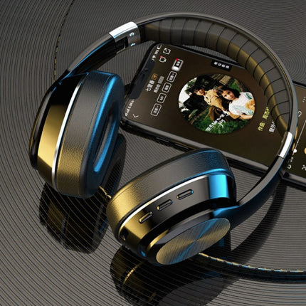 VJ320 Draadloze Koptelefoon met Microfoon - Bluetooth 5.0 Stereo Studio Headset Zwart