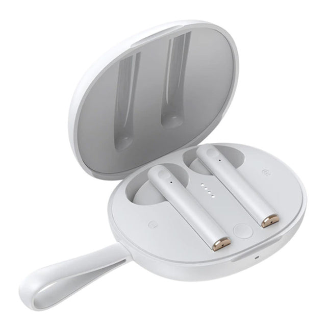W05 Draadloze Oortjes - Qi Draadloos Opladen - True Touch Control TWS Bluetooth 5.0 Earphones Earbuds Oortelefoon Wit